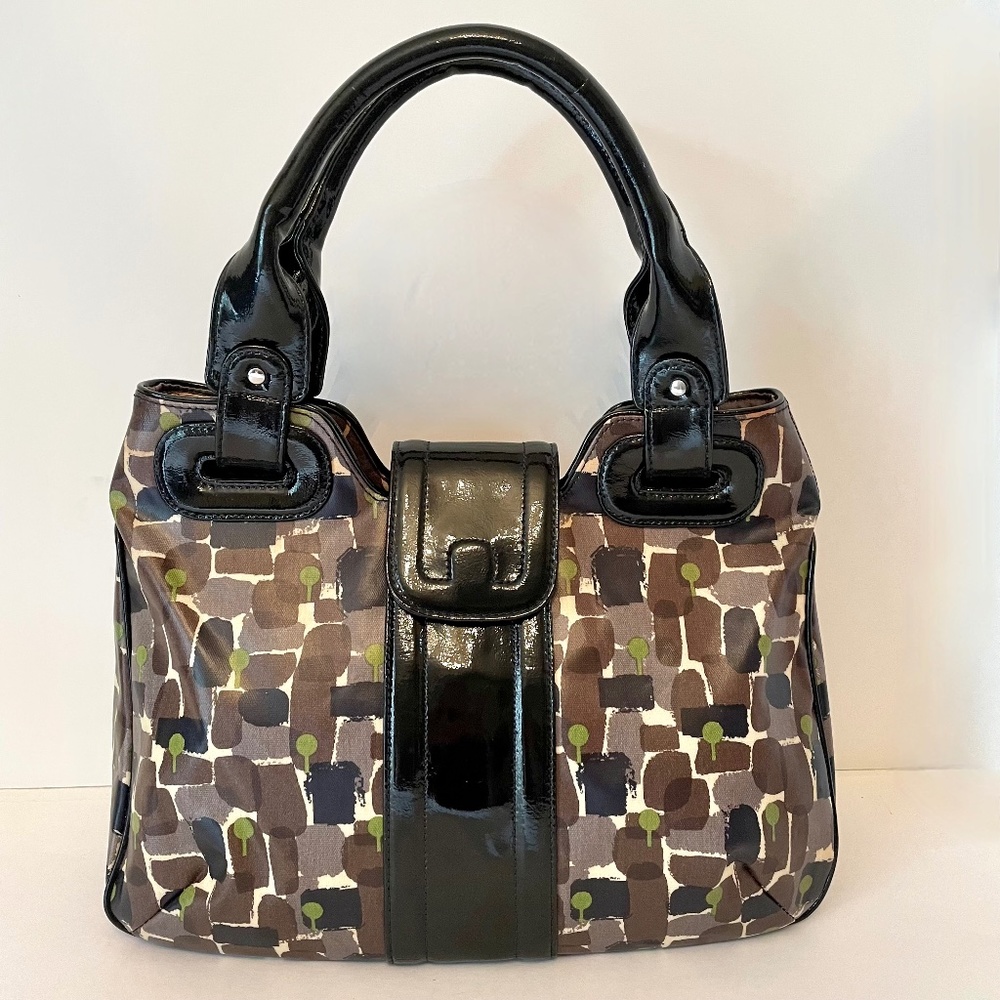 Orla Kiely RARE Tote cotton/pvc Shoulder Hand Bag